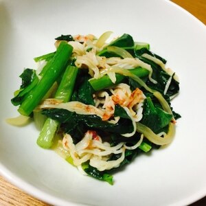 小松菜とカニカマの和え物